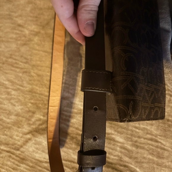 Calvin Klein Dark Brown Monogram Belt Bag - Picture 2 of 9